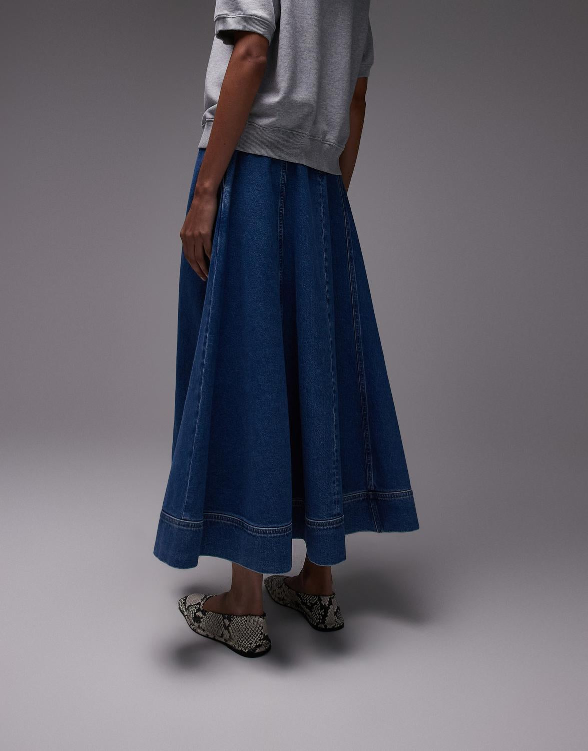 TSELINA DENIM MAXI SKIRT